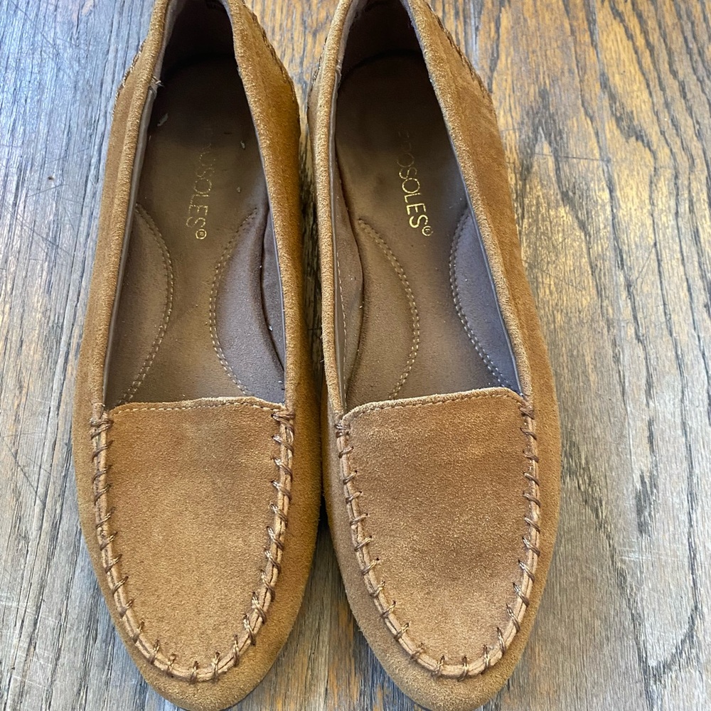 Aerosoles Suede Loafers- 7.5